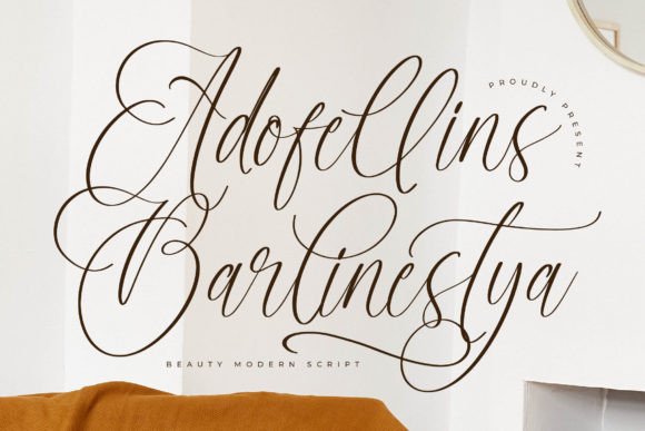 Adofellins Barlinestya: A Modern Script for Luxury Branding
