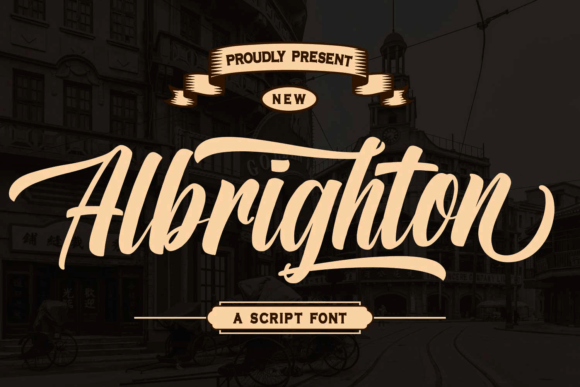 Albrighton: A Retro Script for Modern Makers