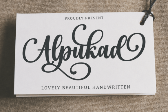 Alpukad: A Handwritten Font with Flowing Curves and Bold Personality