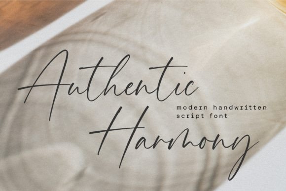 Authentic Harmony: The Script Font with Modern Elegance