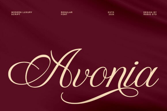 Avonia: A Modern Script Font for Elegant Design Projects