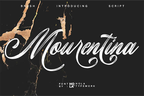Discover Mourentina: A Brush Script for Authentic Brands