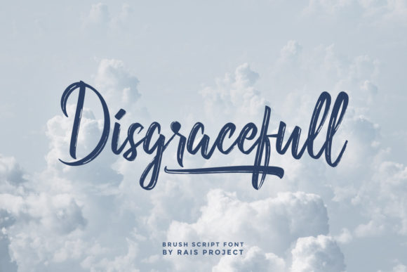 Disgracefull: A Brushed Script for Modern Elegance