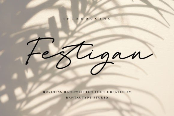Festigan: A Magical Script Font for Modern Creatives