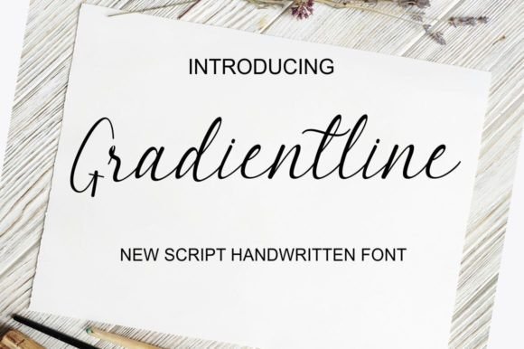 Gradientline: Fluid Script Font for Modern Creators
