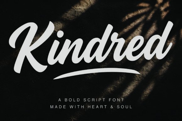 Kindred: The Handwritten Script Font for Authentic Branding