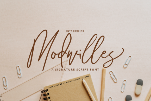 Modwilles: The Script Font for Modern Brand Elegance