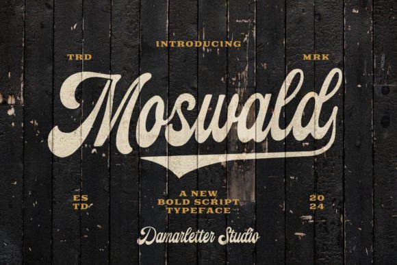 Moswald: The Script Font for Timeless Elegance