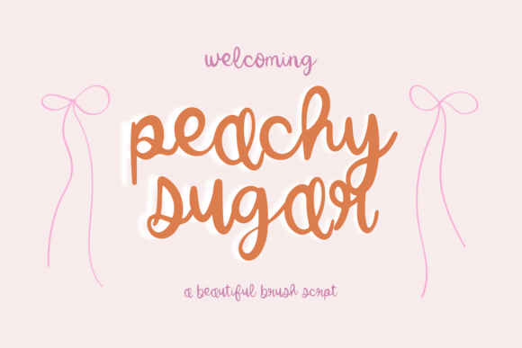 Peachy Sugar: A Whimsical Brush Font for Creative Projects