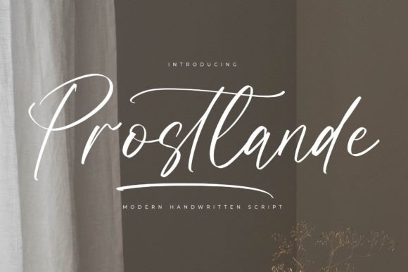 Prostlande: Modern Handwritten Script for Luxury Design