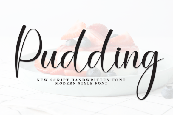 Pudding: The Stylish Script Font for Elegant Designs