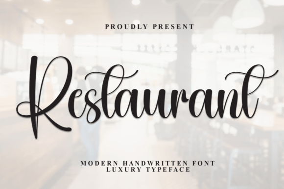 Restaurant: A Script Font for Elegant, Handwritten Style