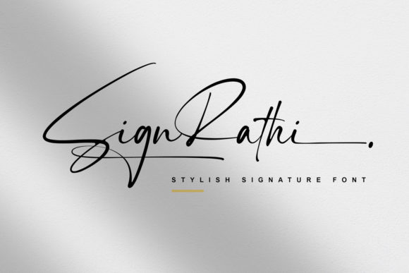 Sign Rathi: The Cursive Script for Modern Branding
