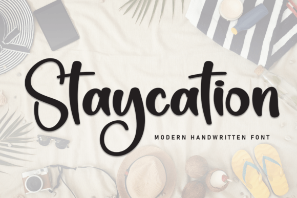 Staycation: A Script Font for Elegant, Handwritten Touches