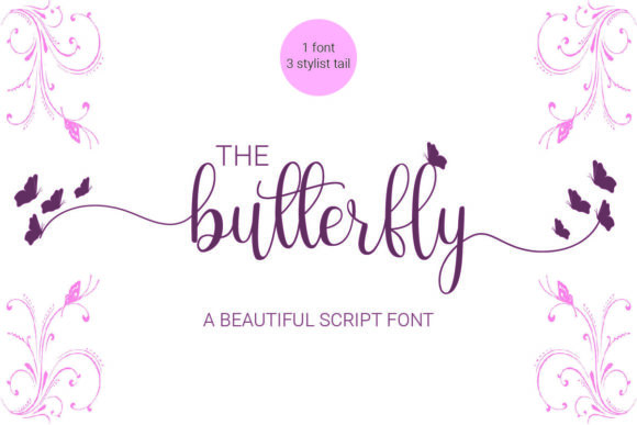 The Butterfly Font: An Elegant Script for Enchanting Designs