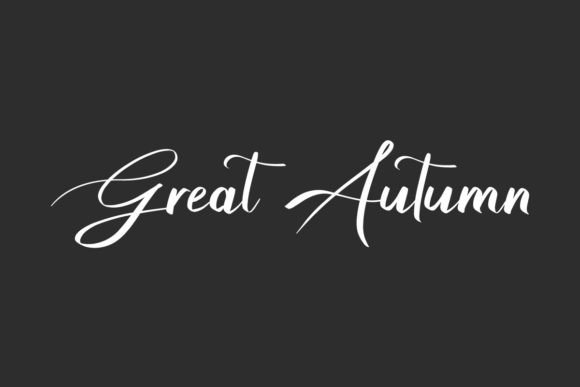 The Great Autumn Typeface: A Script for Seasonal Elegance