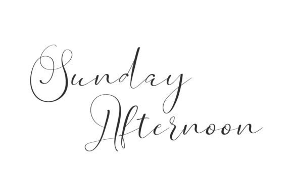 The Sunday Afternoon Font: Weaving Romance Into Your Designs