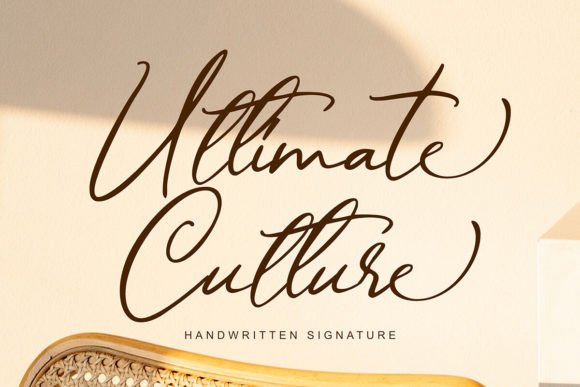 Ultimate Culture: A Modern Script for Sophisticated Design