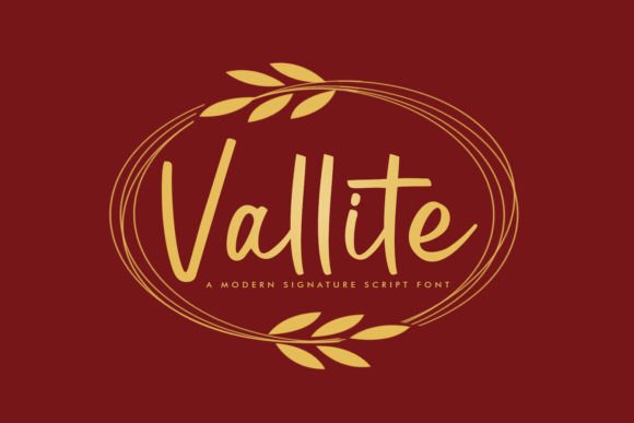 Vallite: A Modern Script Font for Creative Projects
