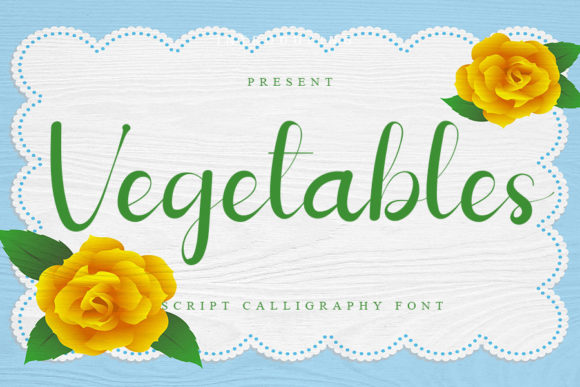 Vegetables: Elevating Modern Design with a Refined Script Font