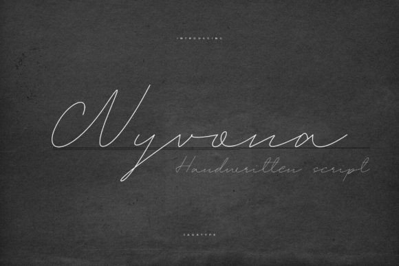 Wyvona: A Script Font with a Handwritten Heart